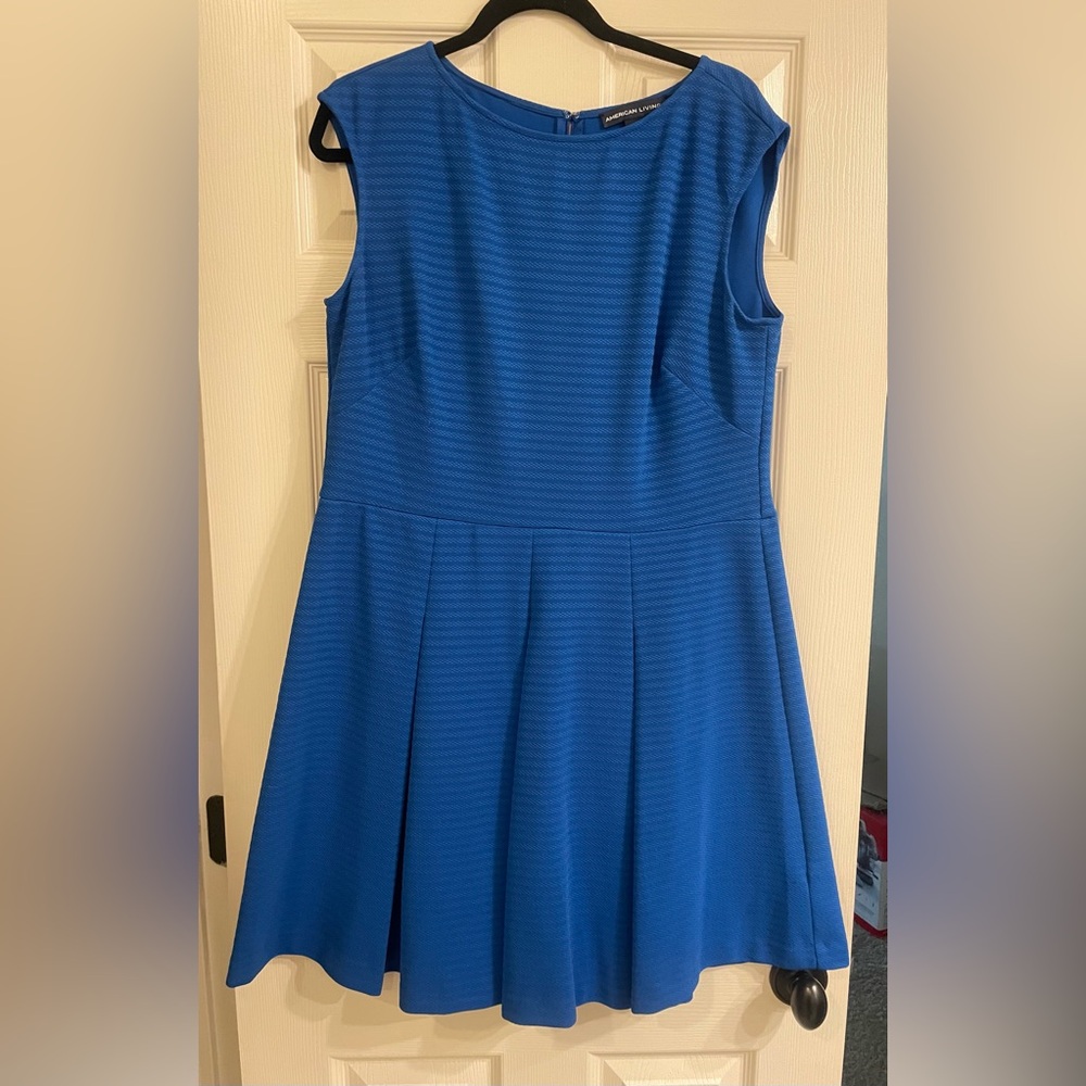 American Living MIDI blue dress size 16